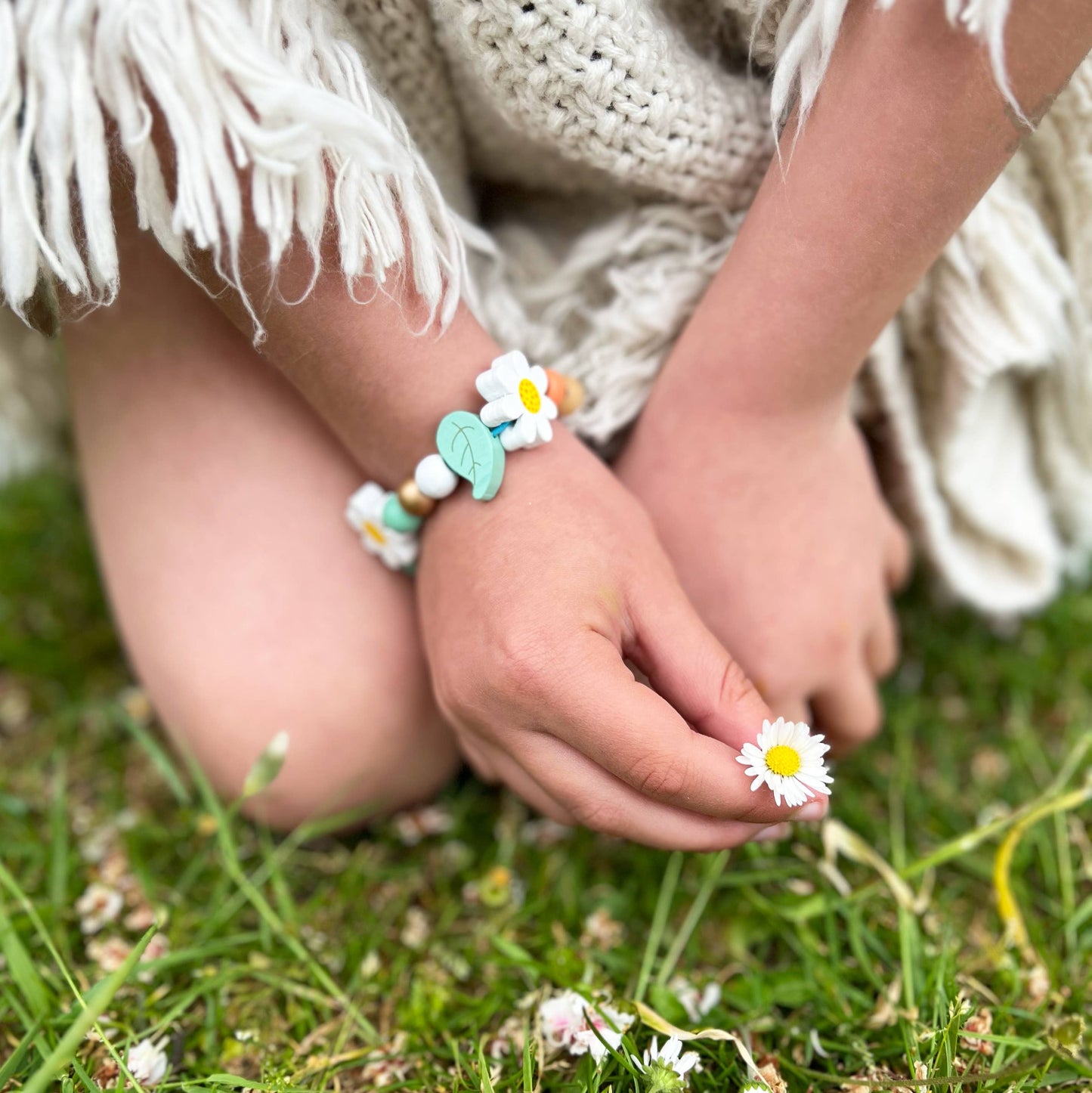 Wooden Daisy Chain Bracelet Kit - Single