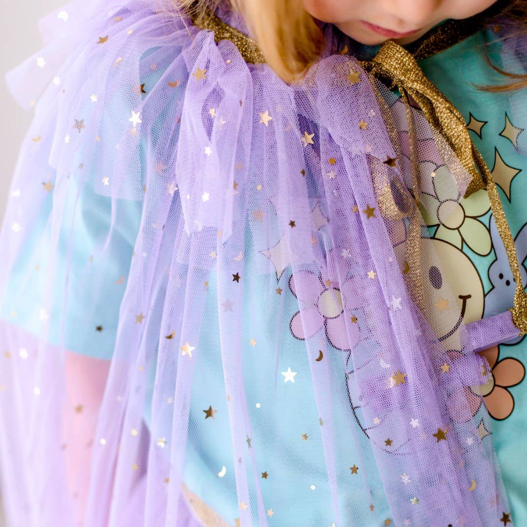 Lavender Star Dress Up Cape