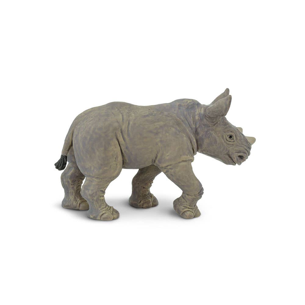 White Rhino Baby Figurine