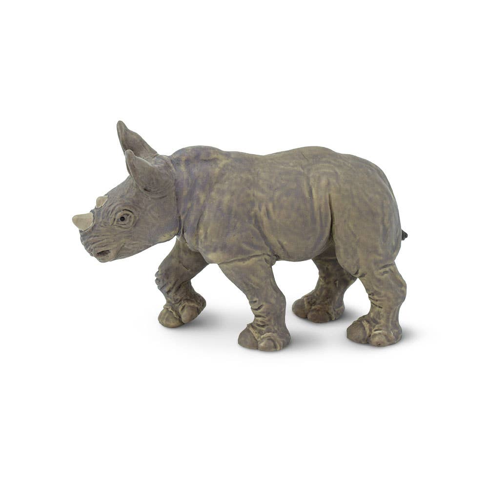 White Rhino Baby Figurine