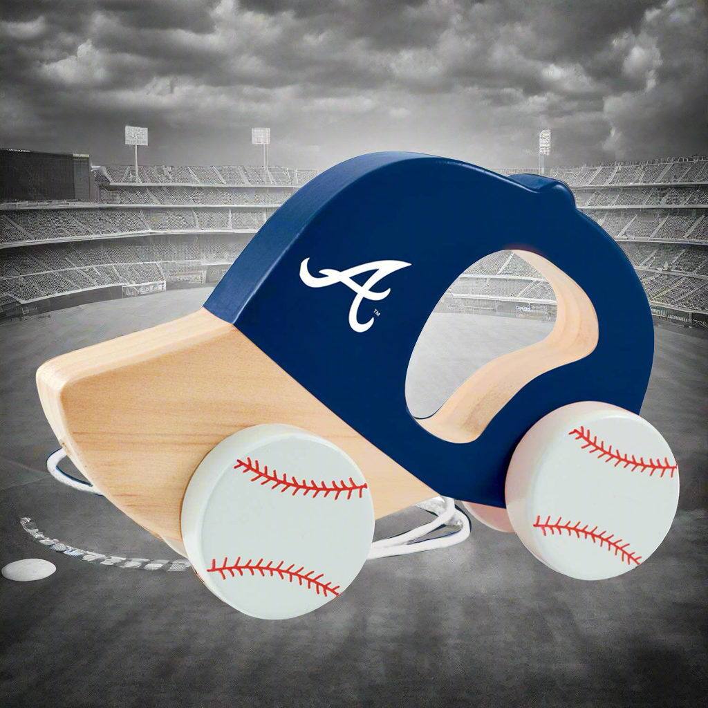 Atlanta Braves Push & Pull Baby Toy