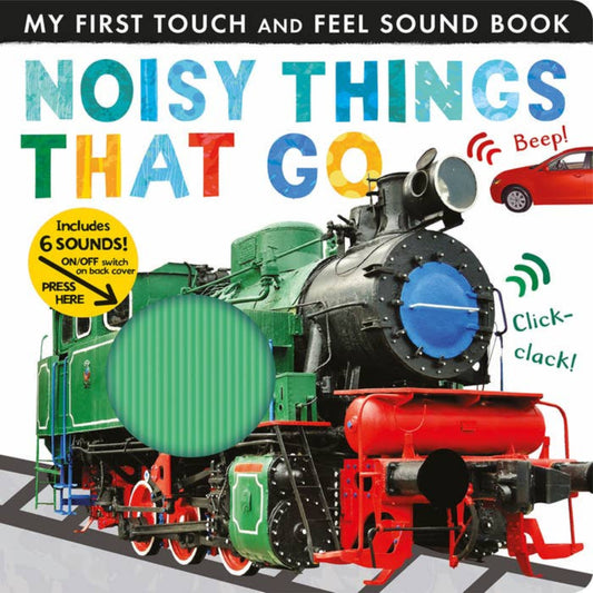 Touch and Feel book with sound of noisy vehicles makes the perfect Christmas gift for kids.