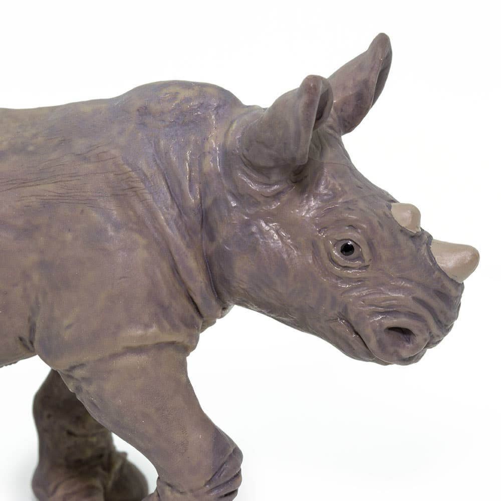 White Rhino Baby Figurine