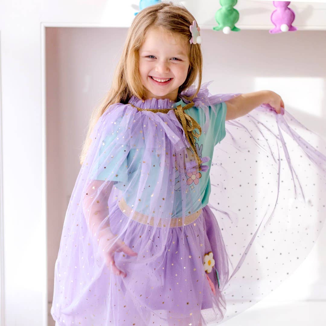 Lavender Star Dress Up Cape