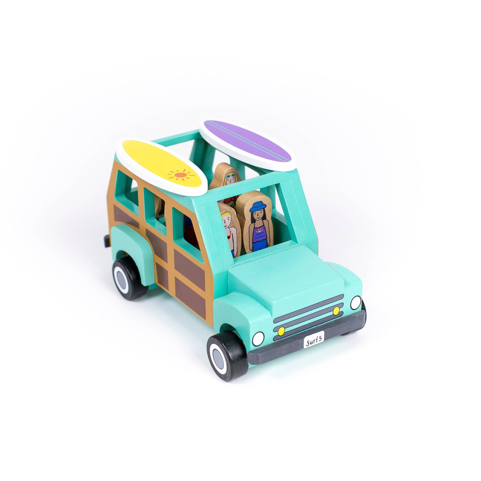 jump in the woody surfs up truck for magnetic pretend play