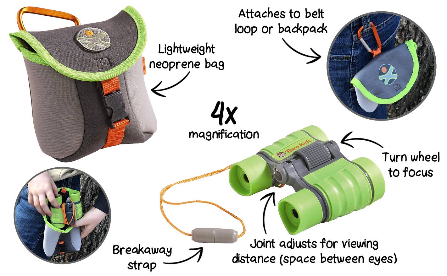 Kids' Binoculars with Bag