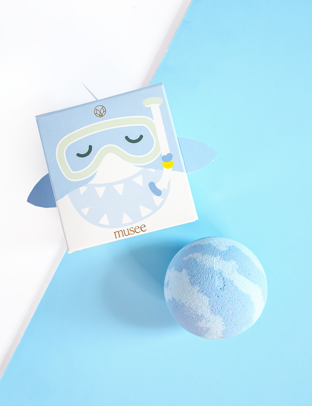 Musee brand baby shark bath balm has a toy shark inside and is great gift for toddlers.