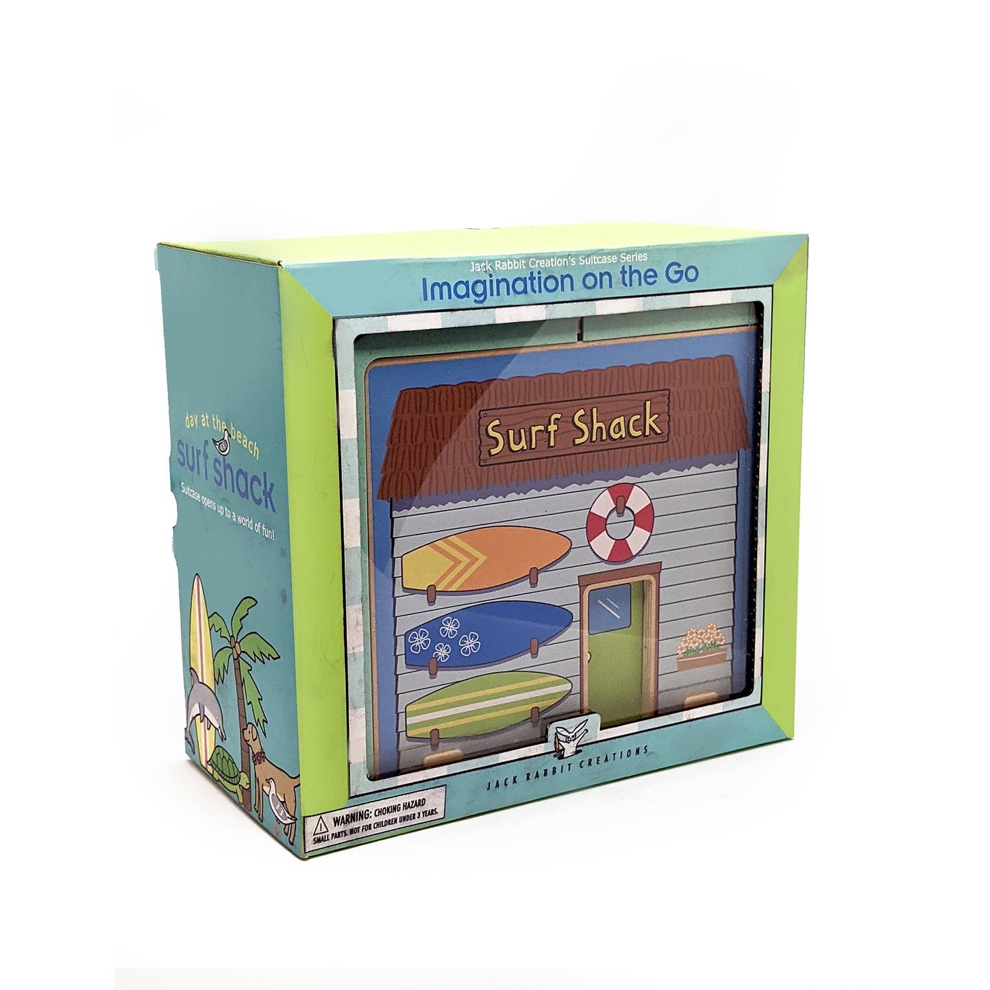 Easy to pack surf shack dollhouse for imaginitive play