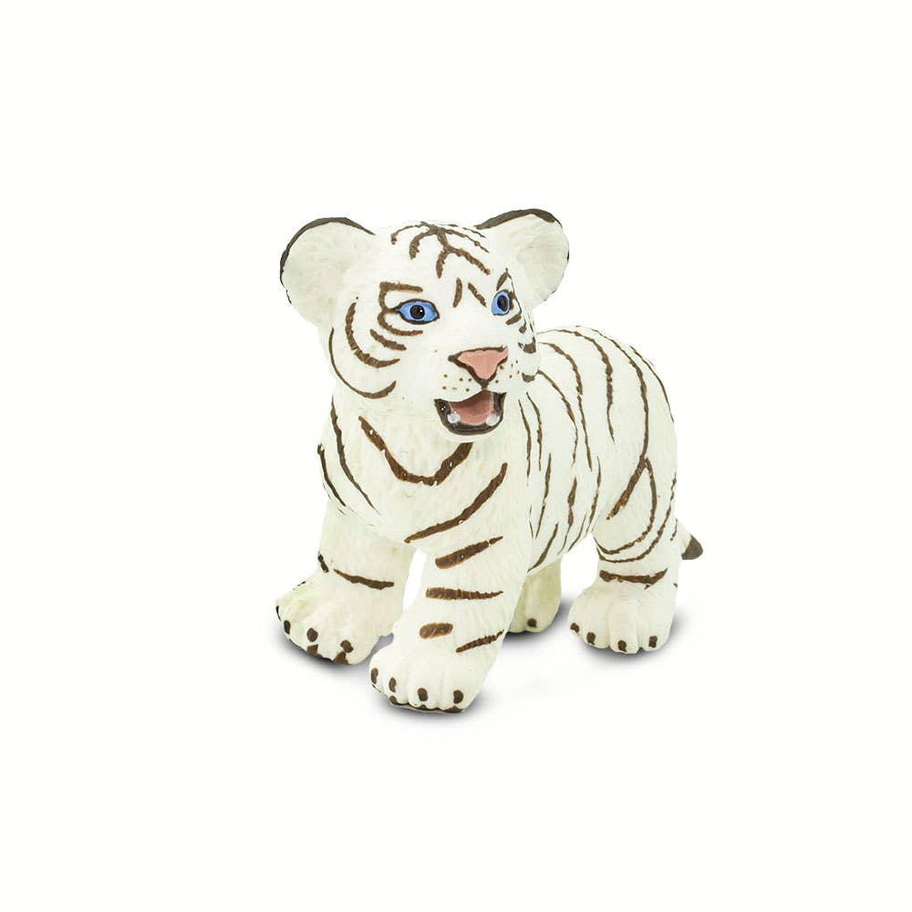 White Bengal Tiger Cub Figurine