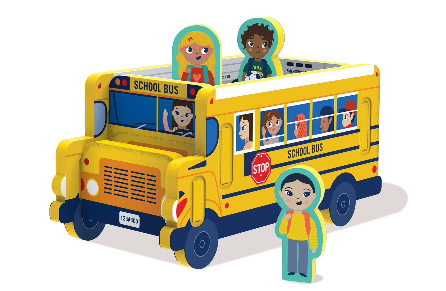 Storytime Toys brand school bus play puzzle that you can build and then pretend play with.