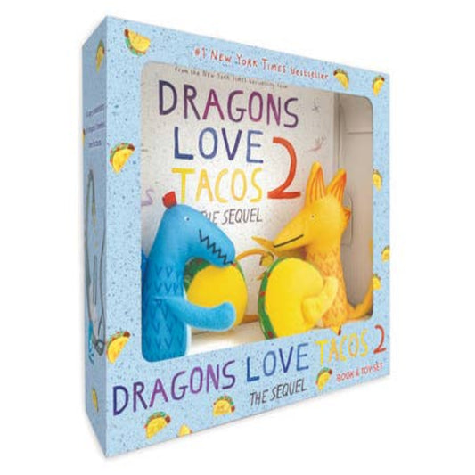 Dragons love tacos book and stuffie toy set for Christmas Gift.