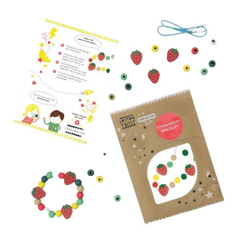 Wooden Strawberry Bracelet Kit - Single