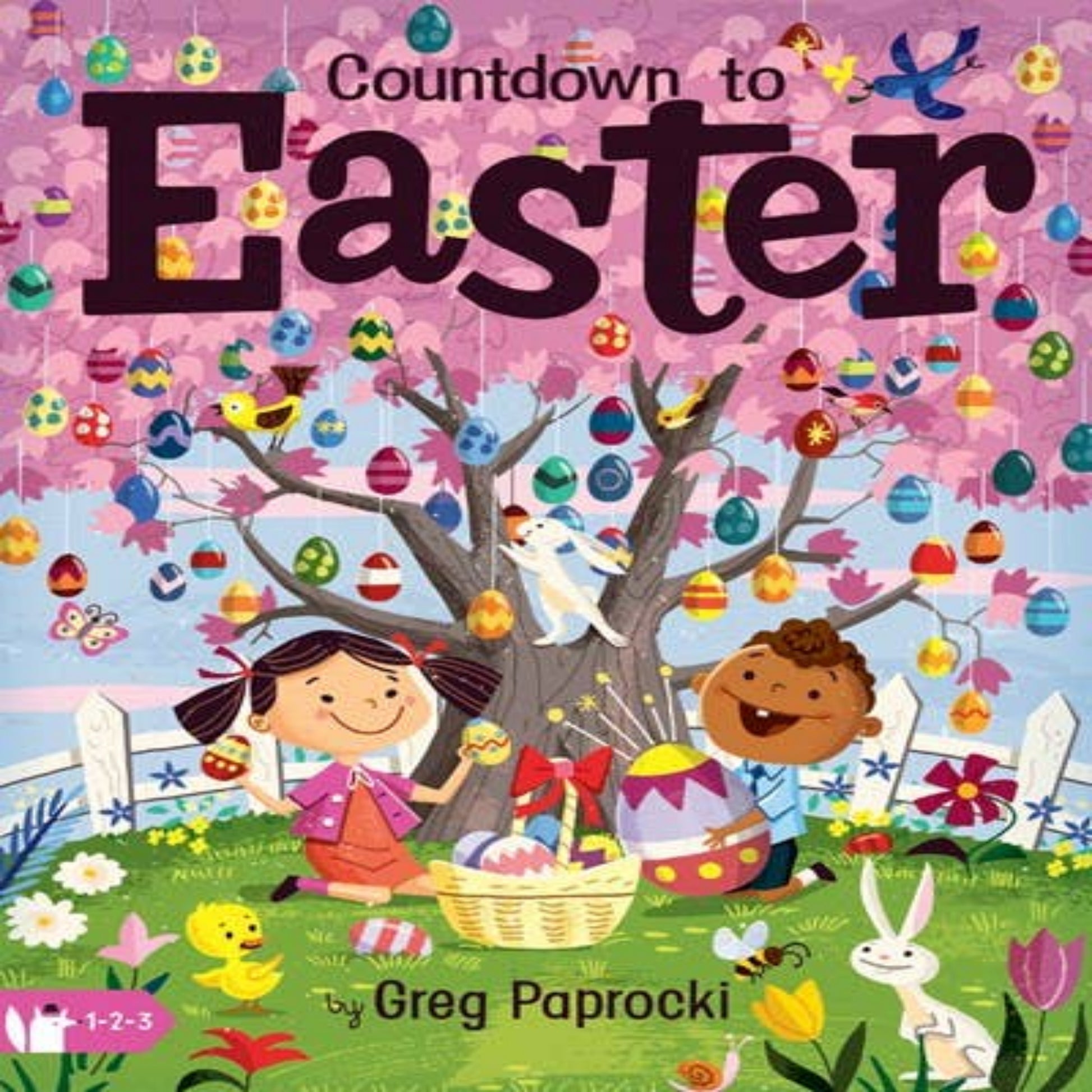 Easter board book for kids to help teaching to count.