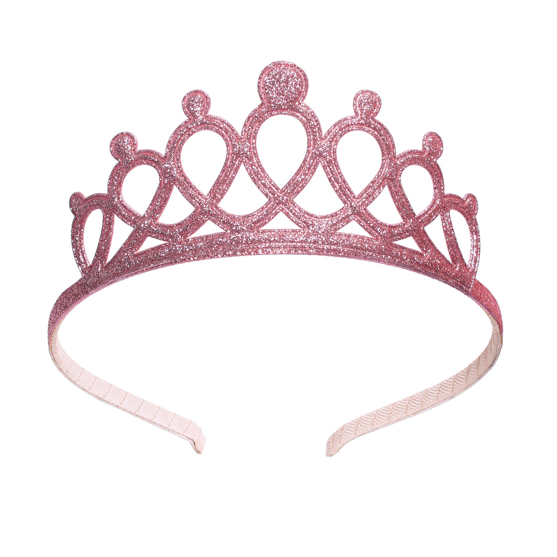 Pink sparkle tiara headband for princess dress up or birthday party