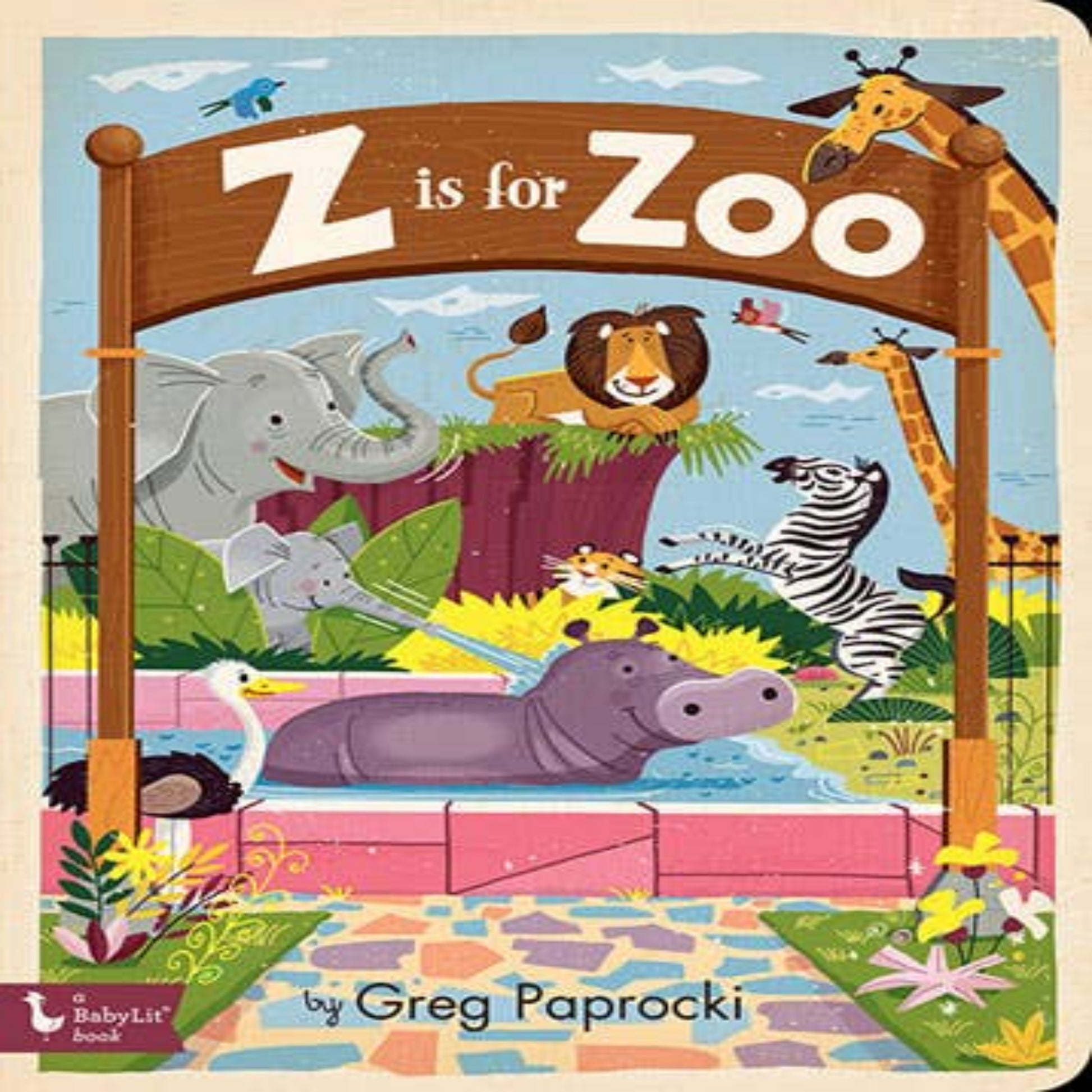 Zoo board book that promotes learning the ABC's with toddlers.